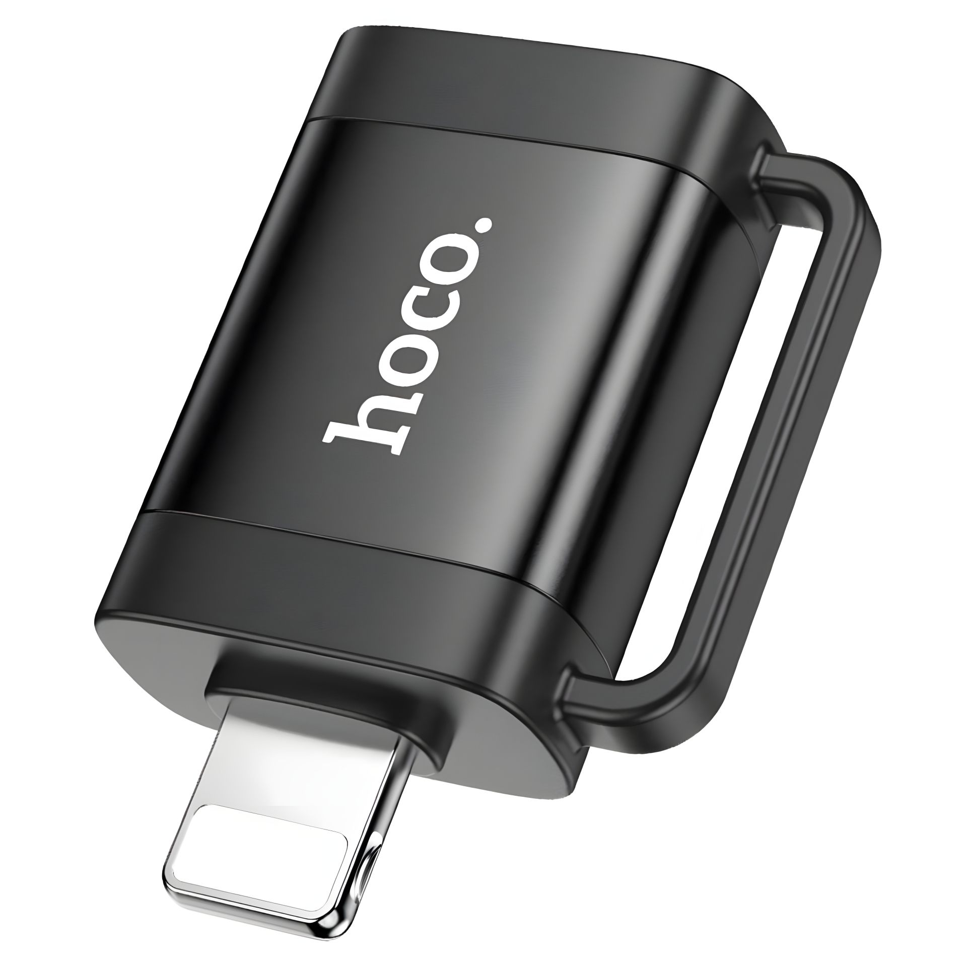 Адаптер HOCO UA31A iP male to USB female OTG Black Адаптер HOCO UA31A iP male to USB female OTG Black
