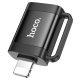 Адаптер HOCO UA31A iP male to USB female OTG adapter Black Адаптер HOCO UA31A iP male to USB female OTG adapter Black