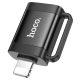 Адаптер HOCO UA31A iP male to USB female OTG Black