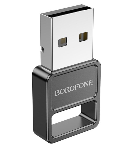 Bluetooth адаптер BOROFONE DH8, USB, BT5.1, 2.4G, Black