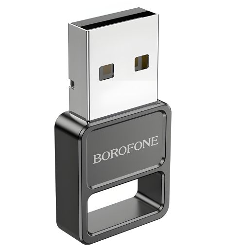 Borofone DH8 Bluetooth Adapter, USB, BT5.1, 2.4G, Чорний