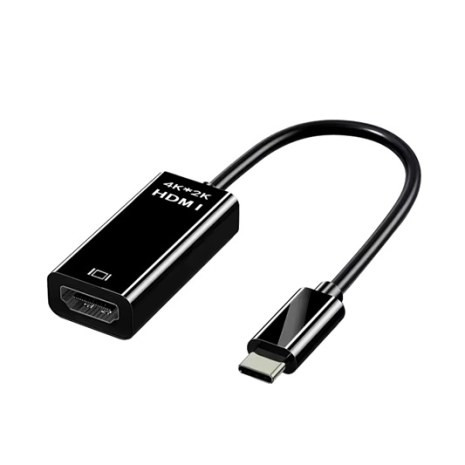 Адаптер 4K 60Hz (2K 120Hz) Type-C M to HDMI F Plastic PVC Black TH001F-PPV-460KS Адаптер 4K 60Hz (2K 120Hz) Type-C M to HDMI F Plastic PVC Black TH001F-PPV-460KS
