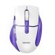 Мышь MEETION 2.4G+Bluetooth wireless gaming mouse BTM001 |800-1200-1600-2400dpi, 7keys, 35/140h, Type-C Charging, RGB| white-purple