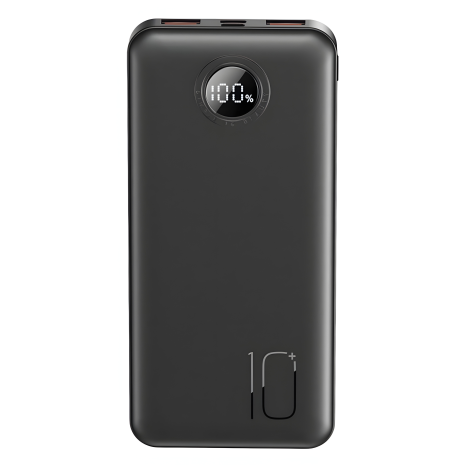 Повербанк XO PR238 USB-C 20W, USB-A Power Bank 22.5W, 10000 mAh Чорний
