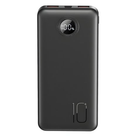 Повербанк XO PR238 USB-C 20W, USB-A Power Bank 22.5W, 10000 mAh Чорний