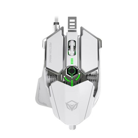 Ігрова дротова миша MEETION Backlit Gaming Mechanical Mouse RGB MT-M990S, 1200-7200DPI, USB, 1.8m, white Ігрова дротова миша MEETION Backlit Gaming Mechanical Mouse RGB MT-M990S, 1200-7200DPI, USB, 1.8m, white