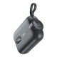 Повербанк XO PR260 Self-watch Wireless Charger, Type-C Cable Digital Fast Charger 20W, 10000 mAh Чорний