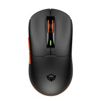 Бездротова ігрова миша MEETION GW24 Wired, 2.4G, Bluetooth, 6 клавіш, 50-8000dpi, 600mAh, 30-60h, RGB, чорна
