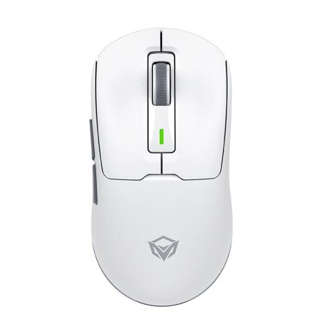 Ігрова бездротова миша MEETION Wired, 2.4G, Bluetooth Gaming mouse GW24, 6 Keys, 50-8000dpi, 600mAh, 30-60h, RGB, white