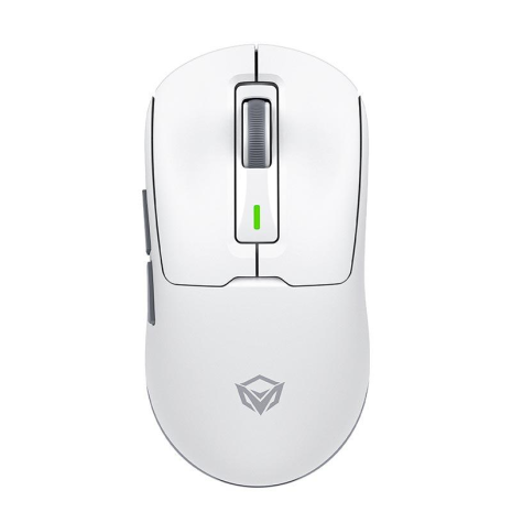 Ігрова бездротова миша MEETION Wired, 2.4G, Bluetooth Gaming mouse GW24, 6 Keys, 50-8000dpi, 600mAh, 30-60h, RGB, white