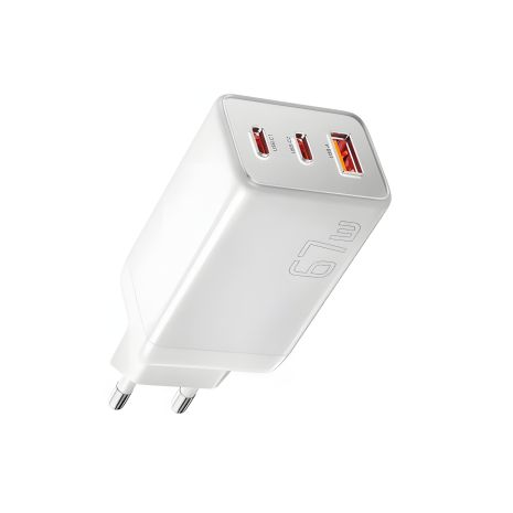 Устройство зарядки ESSAGER ECT67W Gan 2T-C 1USB 67W белый