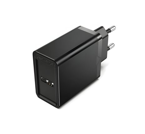 Vention EU-Plug 1-port USB Wall Charger (12W) Black (FAAB0-EU)