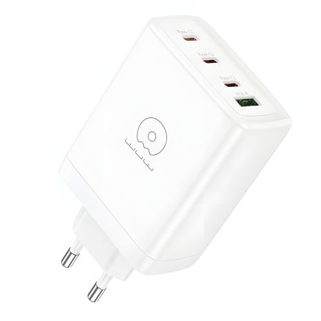 WUW-C158 PD100W 1USB 3Type-C зарядное устройство white