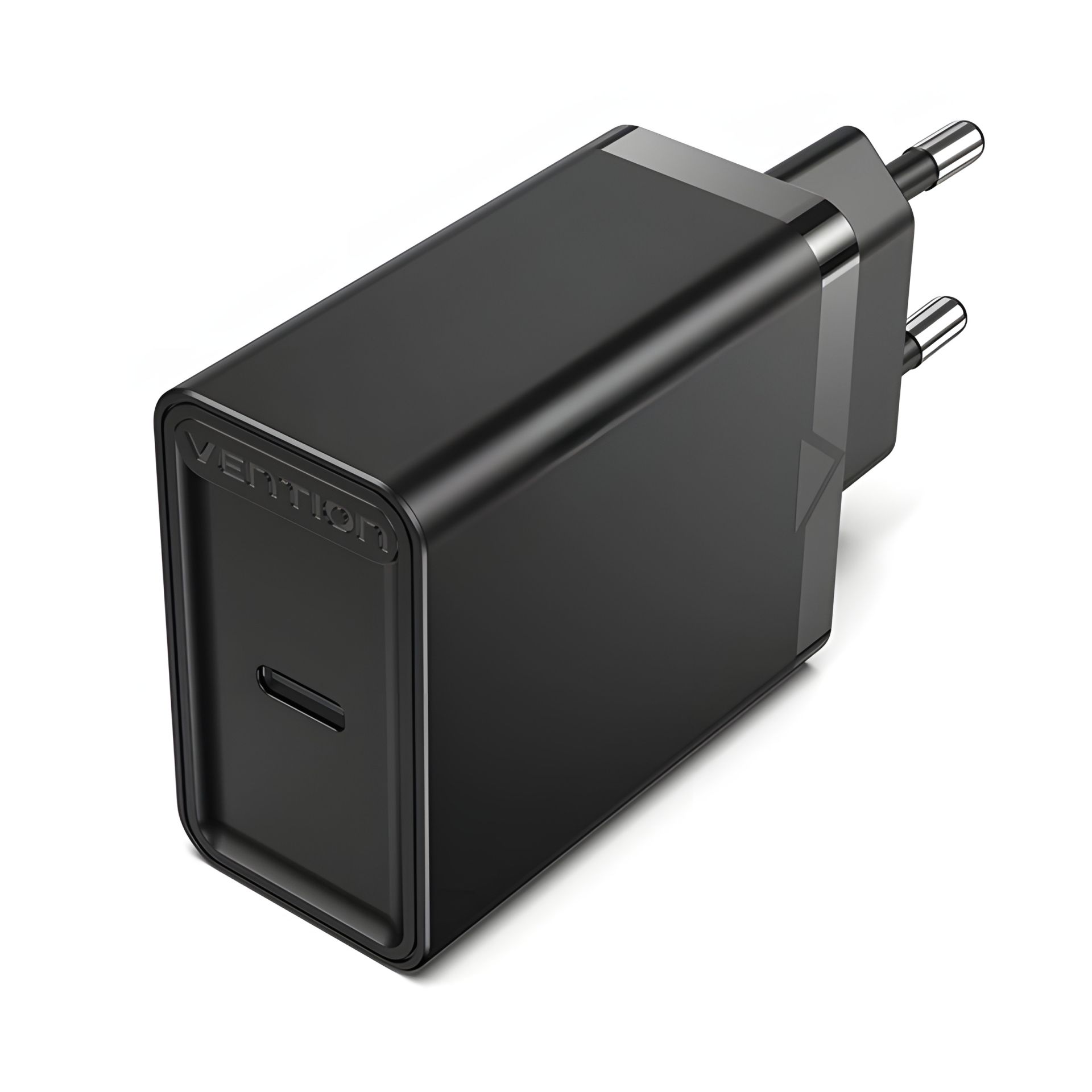 Стеновое зарядное устройство Vention 1-порт USB-C (20W) EU вилка черный (FADB0-EU) Стеновое зарядное устройство Vention 1-порт USB-C (20W) EU вилка черный (FADB0-EU)