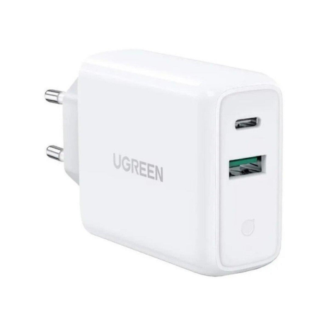 Зарядний пристрій UGREEN CD170 38W Type-C Wall Charger EU (White) (UGR-60468) Зарядний пристрій UGREEN CD170 38W Type-C Wall Charger EU (White) (UGR-60468)