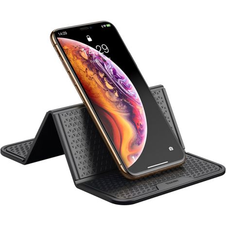 Антискользящий коврик-держатель Baseus Folding Bracket Antiskid Pad Black