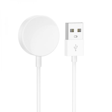 USB кабель для смарт годинника Hoco Y14 магнітний білий