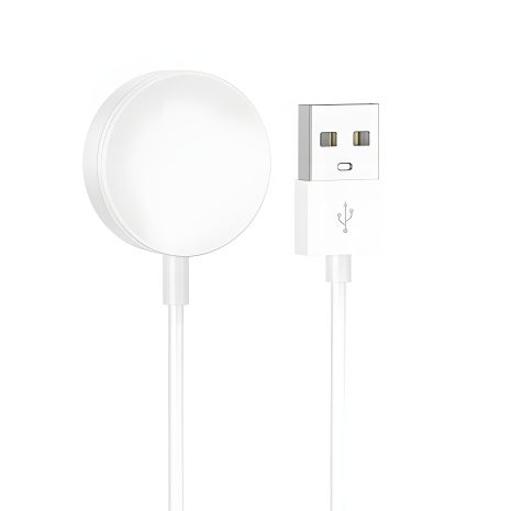 Магнітний USB кабель Hoco Y14 для смарт годинника, білий Магнітний USB кабель Hoco Y14 для смарт годинника, білий