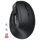 Мышь MEETION 2.4G+Bluetooth Office Vertical Mouse BTM008 |800-1200-1600-2400dpi, 400h, Type-C charging| black
