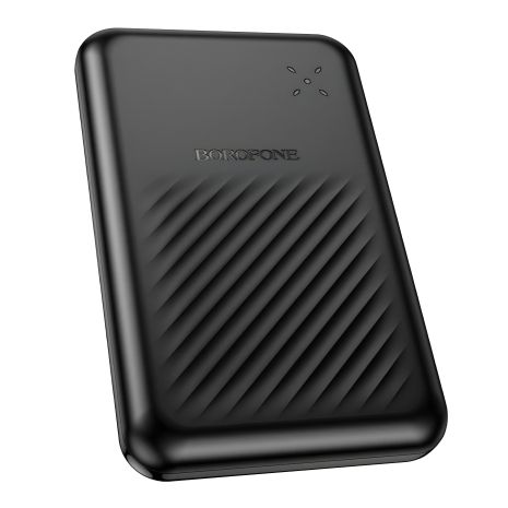 Зовнішній акумулятор Borofone BJ30 Starlight 22.5W, PD20W, 10000 mAh, чорний Зовнішній акумулятор Borofone BJ30 Starlight 22.5W, PD20W, 10000 mAh, чорний