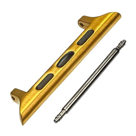 Золотистий перехідник на універсальний ремінець для Apple Watch 38mm, 40mm на шпильці