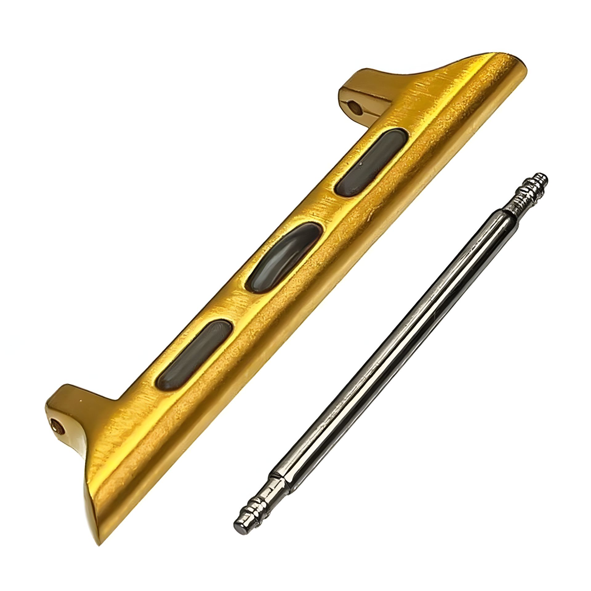 Золотистый переходник универсальный на шпильке для ремешка Apple Watch 38mm/40mm Золотистый переходник универсальный на шпильке для ремешка Apple Watch 38mm/40mm