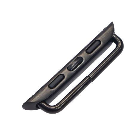 Чёрный переходник универсальный на болтах для ремешка Apple Watch 38mm/40mm Чёрный переходник универсальный на болтах для ремешка Apple Watch 38mm/40mm