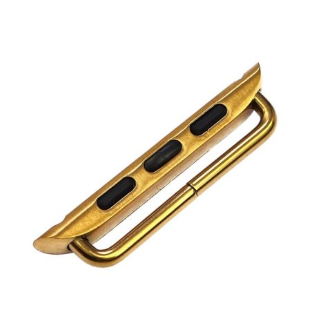 Переходник на универсальный ремешок для Apple Watch 38mm/ 40mm на болтах золотистый