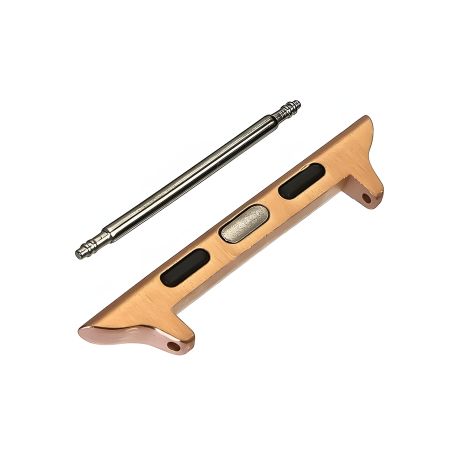 Перехідник на універсальний ремінець для Apple Watch 38mm, 40mm, рожево-золотистий