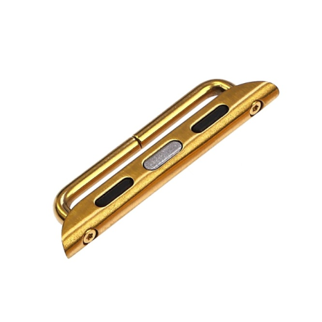 Переходник на универсальный ремешок для Apple Watch 42mm/ 44mm на болтах золотистый