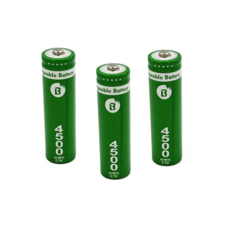 Аккумуляторы 18650 (3шт) 1200 mAh 3.7V / 4500 mWh / с носиком (реальная емкость)