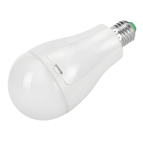 30W LED Лампа під АКБ 18650x3шт, аварійна автоматична, E27, 3W від АКБ 2-10 годин, 6800K, БЕЗ АКУМУЛЯТОРІВ, White
