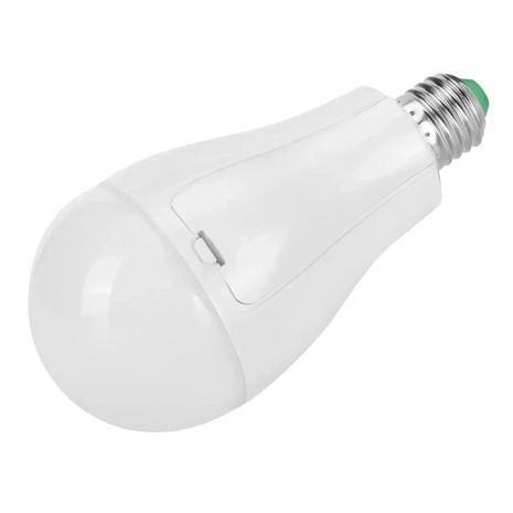 LED Лампа 30W під АКБ 18650x3шт, аварійна автоматична, E27, 3W від АКБ 2-10 годин, 6800K, БЕЗ АКУМУЛЯТОРІВ, White