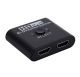 Двонаправлений HDMI розгалужувач Bi-Direction Switch на 2 порти 4К 60Hz Plastic, Black, перемикач + комутатор 2x1, 1x2 Для PC, XBox, PS4, PS5, відеоплеєрів