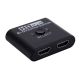 HDMI розгалужувач двонаправлений Bi-Direction Switch на 2 порти 4К 60Hz Plastic, Black, перемикач + комутатор 2x1, 1x2 Для PC, XBox, PS4, PS5, відеоплеєрів