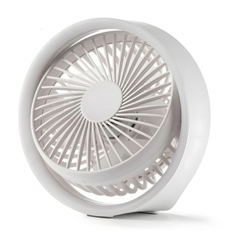 Настільний GXQC N601 бездротовий вентилятор, 1200mAh, 6.5W, LED, білий