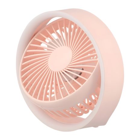 Настільний GXQC N601 бездротовий вентилятор, 1200mAh, 6.5W, LED, рожевий