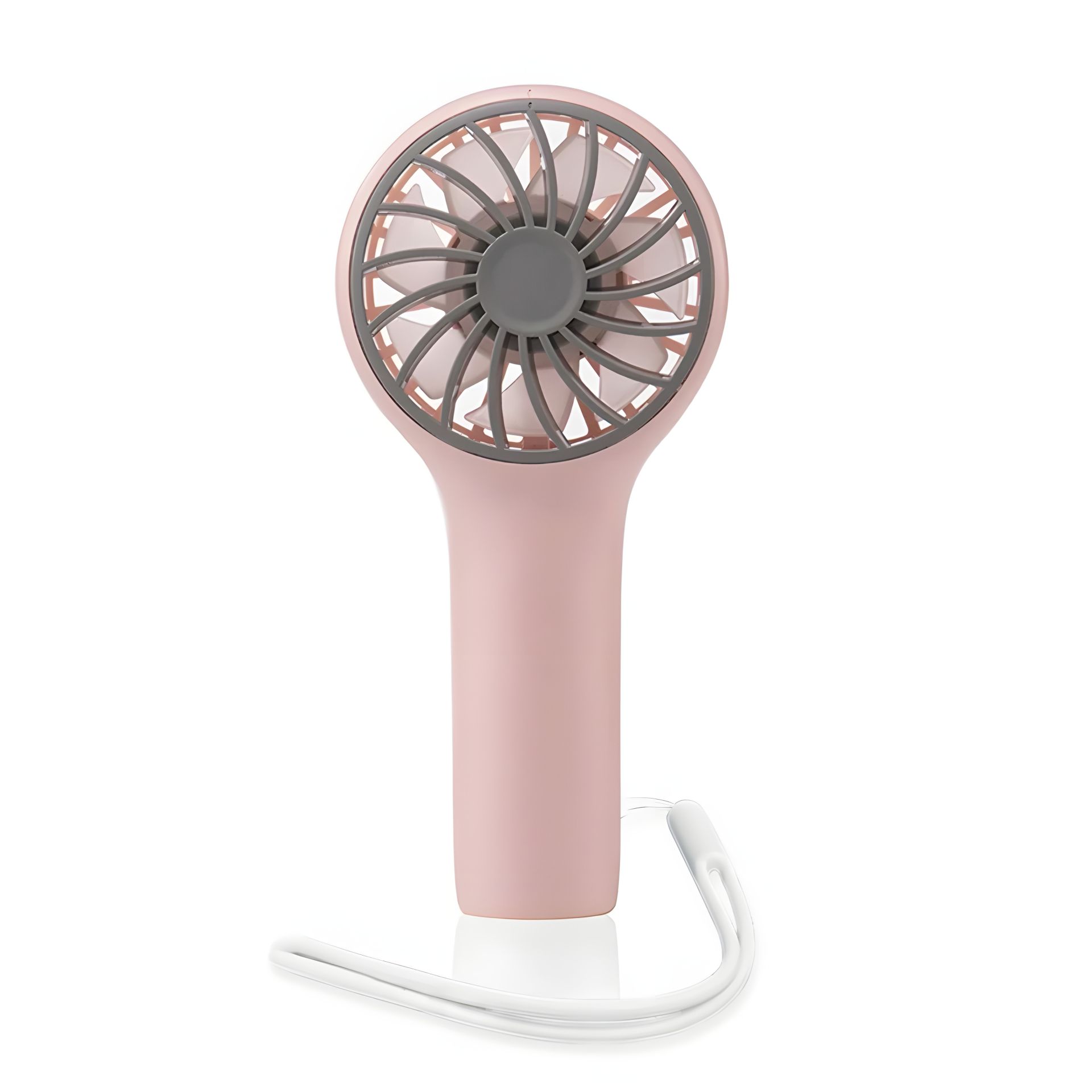 Розовый беспроводной вентилятор GXQC N605, ручной Розовый беспроводной вентилятор GXQC N605, ручной