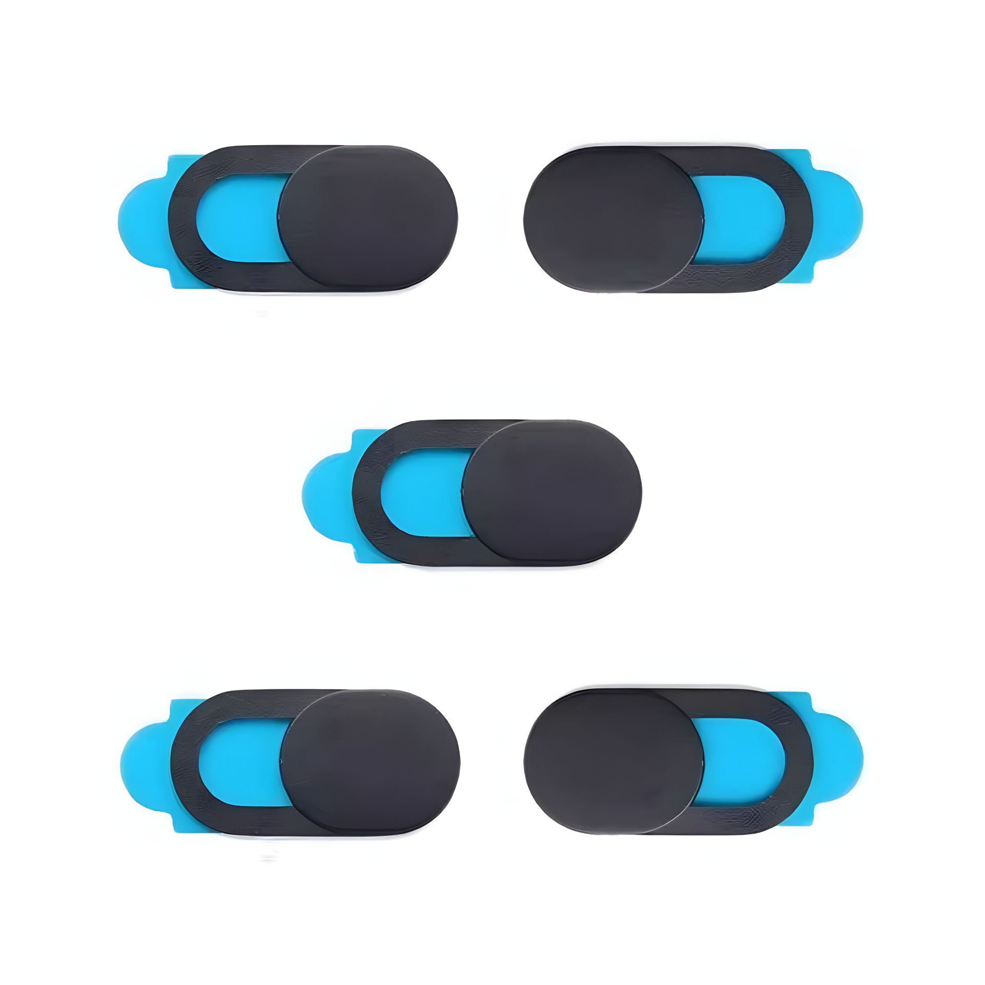 Темно-серые шторки для веб-камеры на скотче, 5шт Темно-серые шторки для веб-камеры на скотче, 5шт