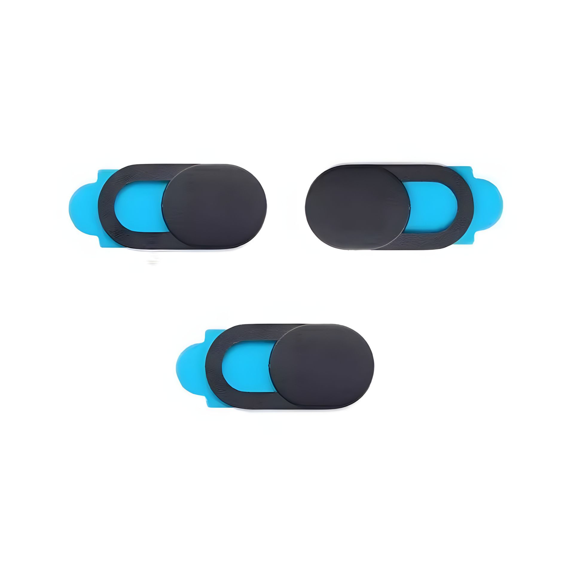 Темно-серые шторки для веб-камеры на скотче, 3шт Темно-серые шторки для веб-камеры на скотче, 3шт