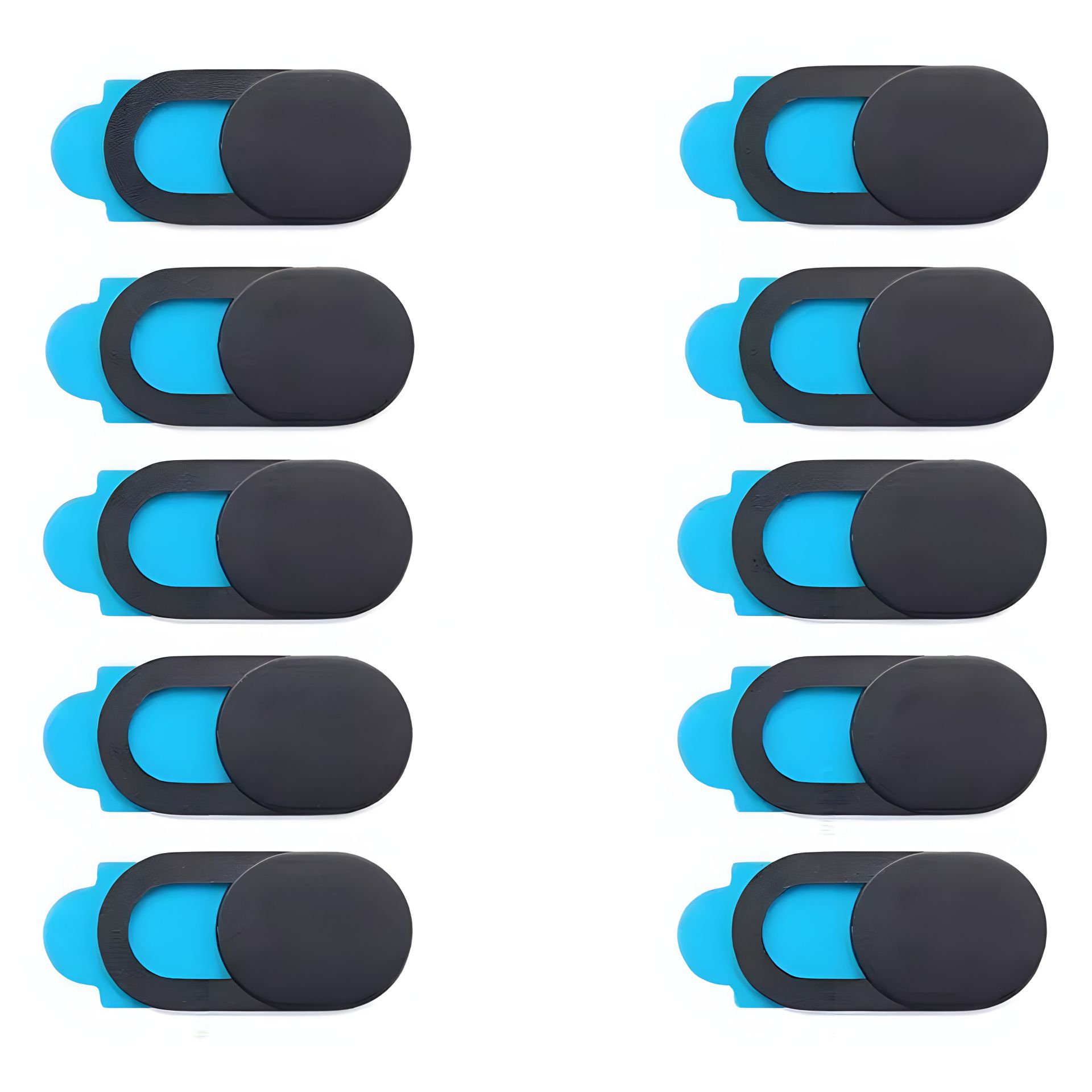 Темно-серые шторки для веб-камеры на скотче, 10шт Темно-серые шторки для веб-камеры на скотче, 10шт