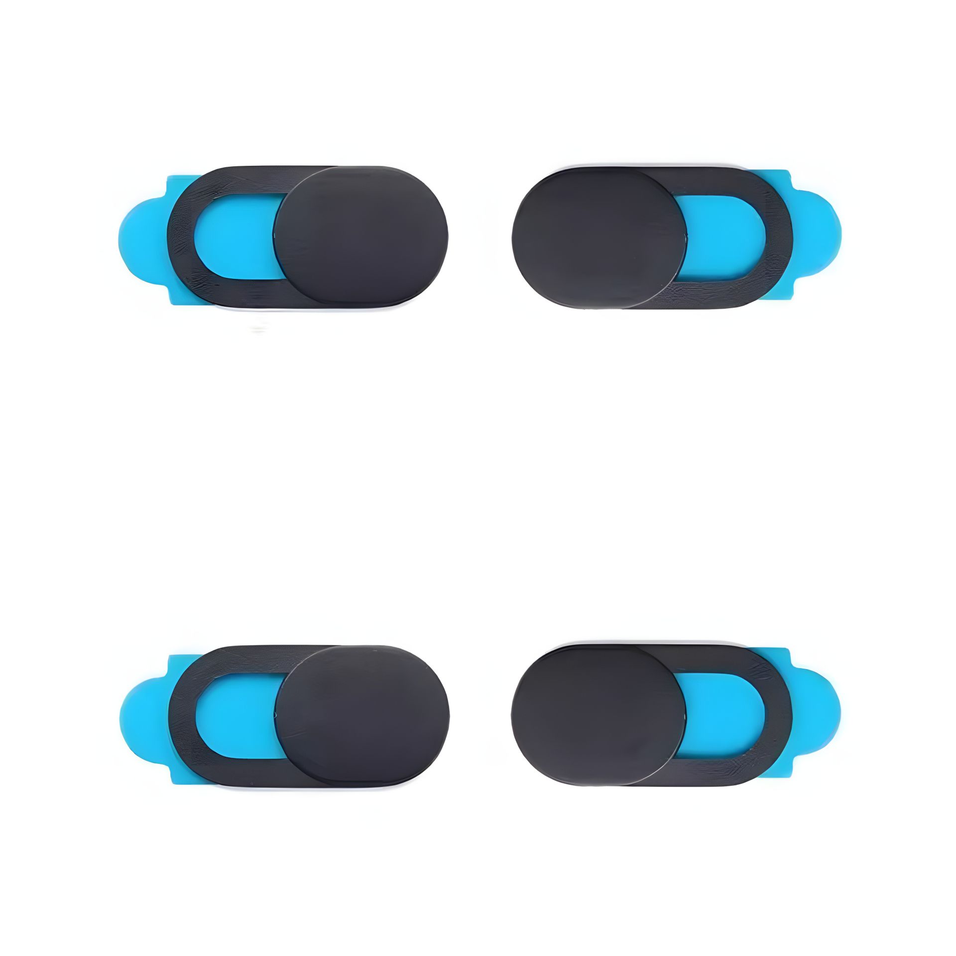 Темно-серые шторки для веб-камеры на скотче, 4шт Темно-серые шторки для веб-камеры на скотче, 4шт