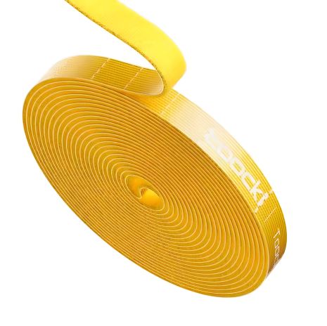 Toocki липучка для проводов - кабельный органайзер, 10 мм x 5 м, Yellow Toocki липучка для проводов - кабельный органайзер, 10 мм x 5 м, Yellow