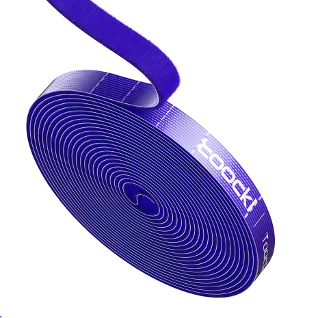 Toocki липучка для проводов - кабельный органайзер, 10 мм x 5 м, Blue