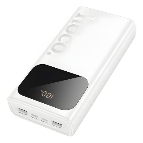 Повербанк Hoco J144A, білий, 10W, 30000mAh