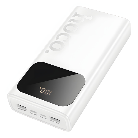 Повербанк Hoco J144A, білий, 10W, 30000mAh