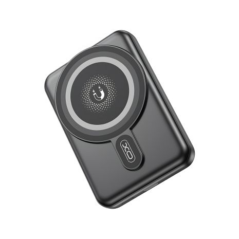 Повербанк XO PR264, магнітний, 15W бездротовий, PD20W, тримач, 10000mAh, чорний