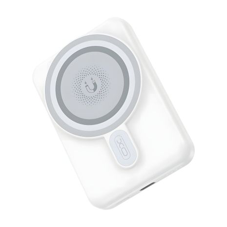 Повербанк XO PR264, магнітний, 15W бездротовий, PD20W, тримач, 10000mAh, білий