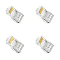 Прозрачный коннектор RJ45 Cat6 4шт