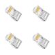 Коннектор RJ45 Cat6 прозрачный 4шт